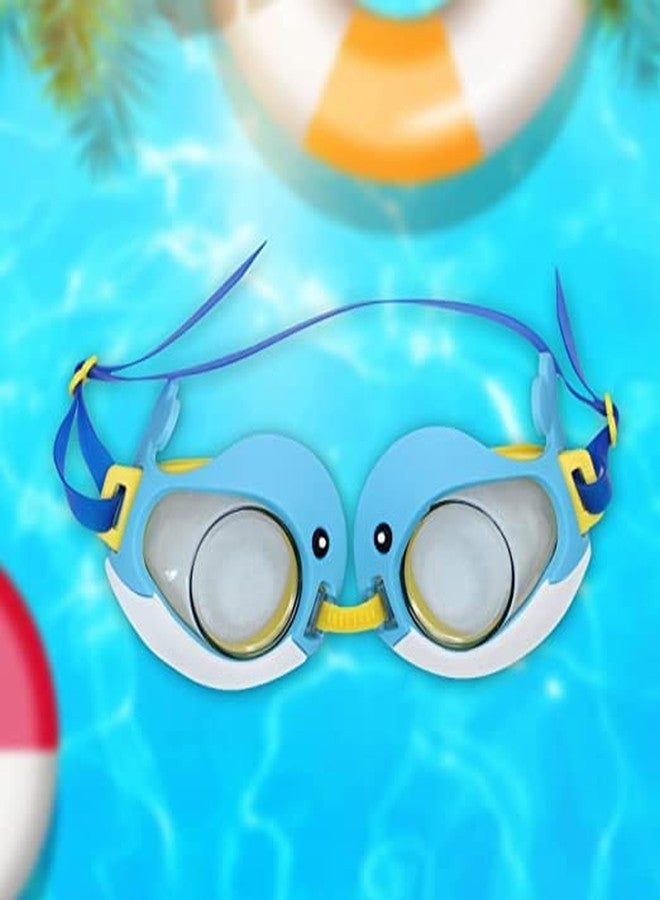 KAVIN Adjustable Size Cute Design Swimming Goggles Pool Party Swimming Eye Wear For Kids Boys And Girls Random Colours Pack Of 1 (M7) - Image 4